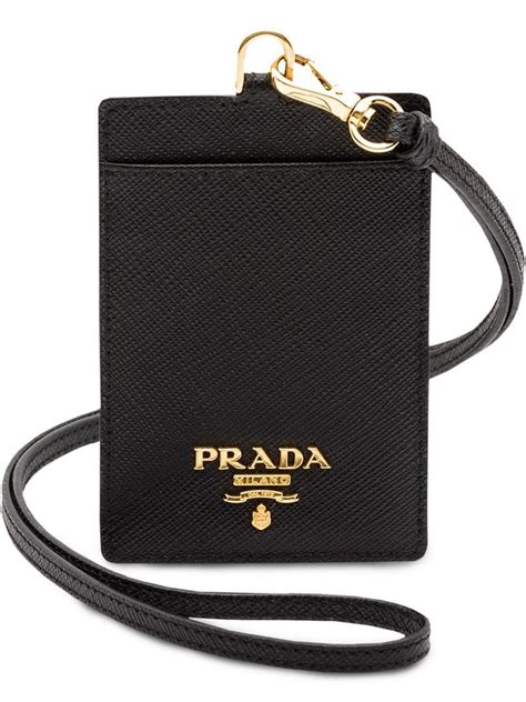 badge holder prada|Prada id holder.